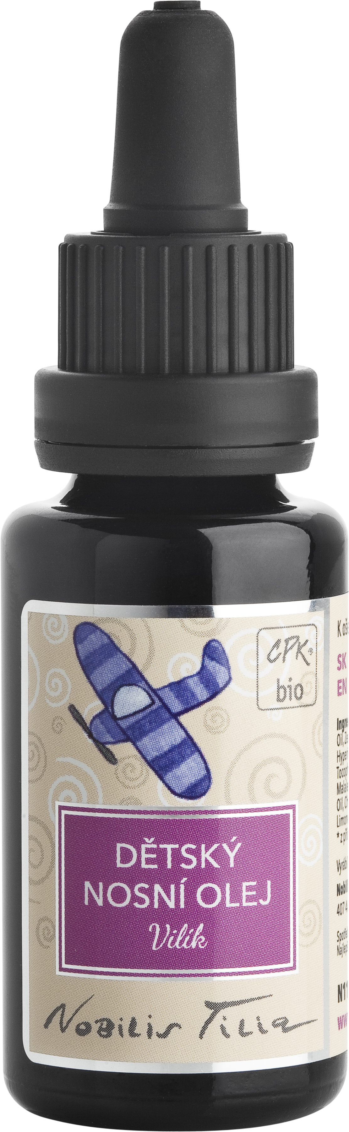 Dětský nosní olej Vilík Nobilis Tilia 20ml