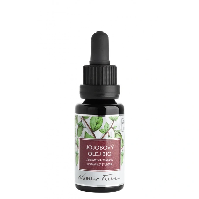 Jojobový olej bio 20 ml Nobilis Tilia, fialové sklo