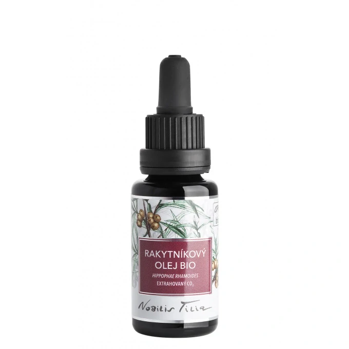 Rakytníkový olej bio 20 ml Nobilis Tilia, fialové sklo
