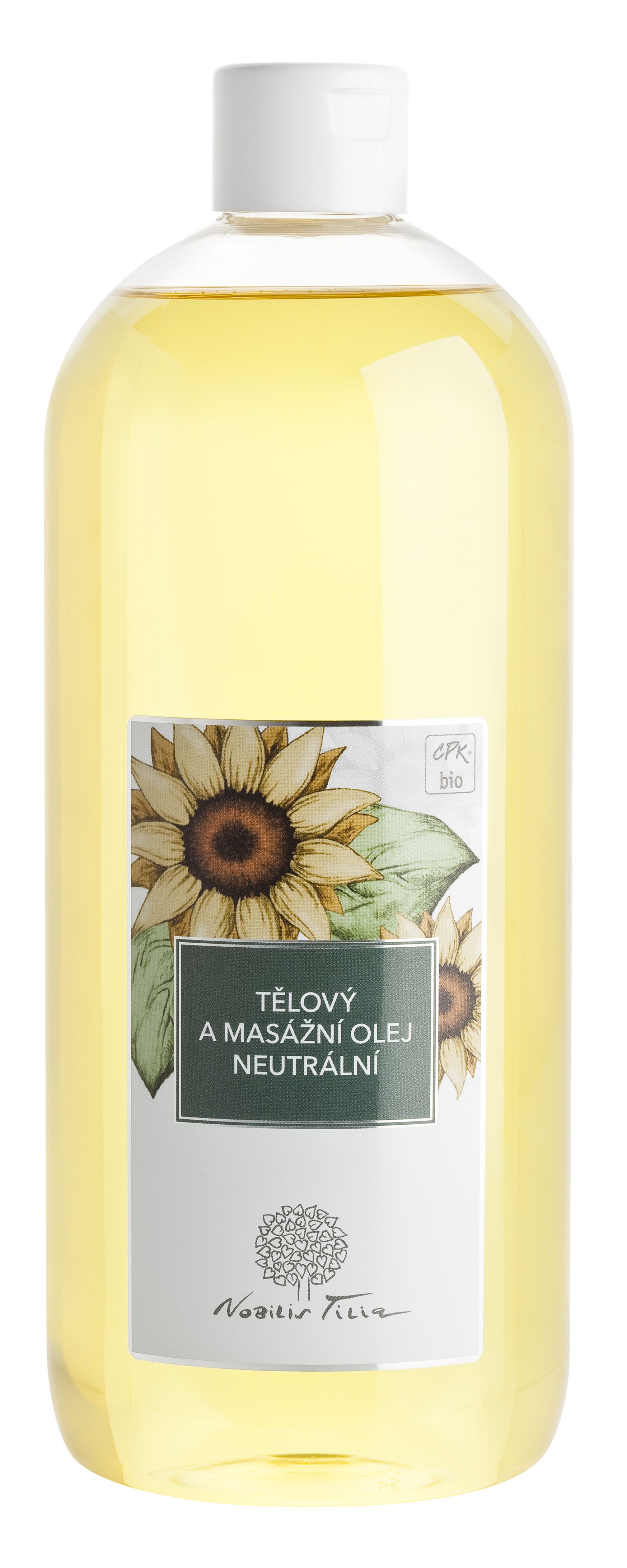 Tělový a masážní olej Neutrální 1000ml Nobilis Tilia
