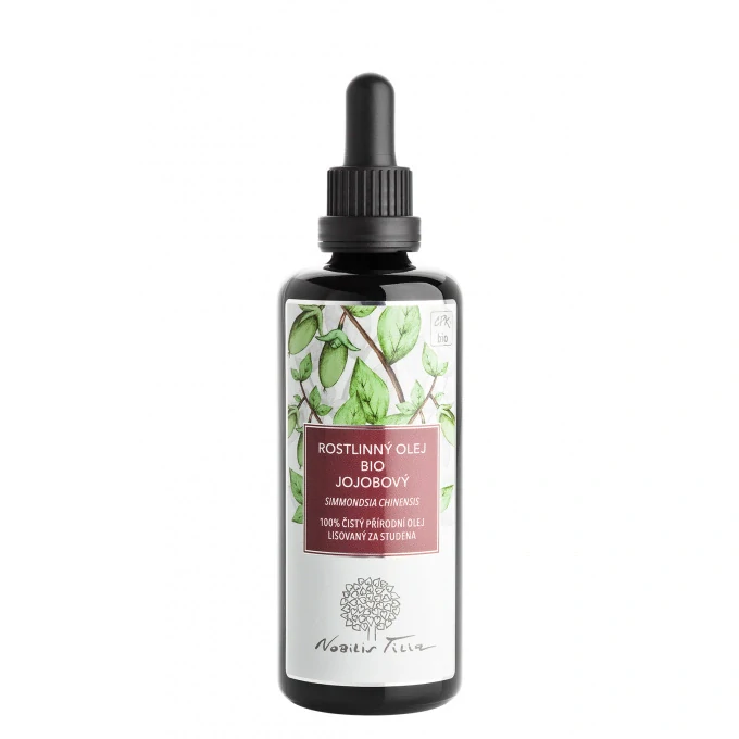 Jojobový olej bio 100 ml Nobilis Tilia, fialové sklo