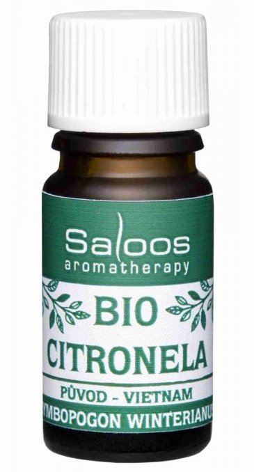 Éterický olej CITRONELA BIO 5 ml, Saloos