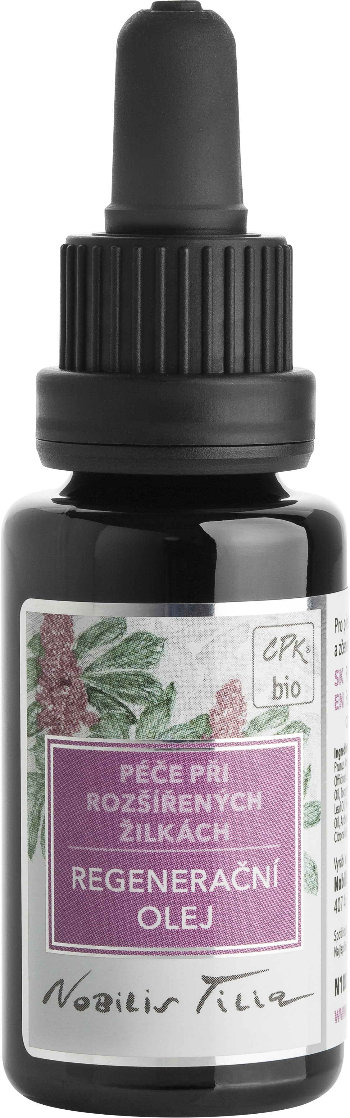 Regenerační olej na rozšířené žilky 20ml Nobilis Tilia