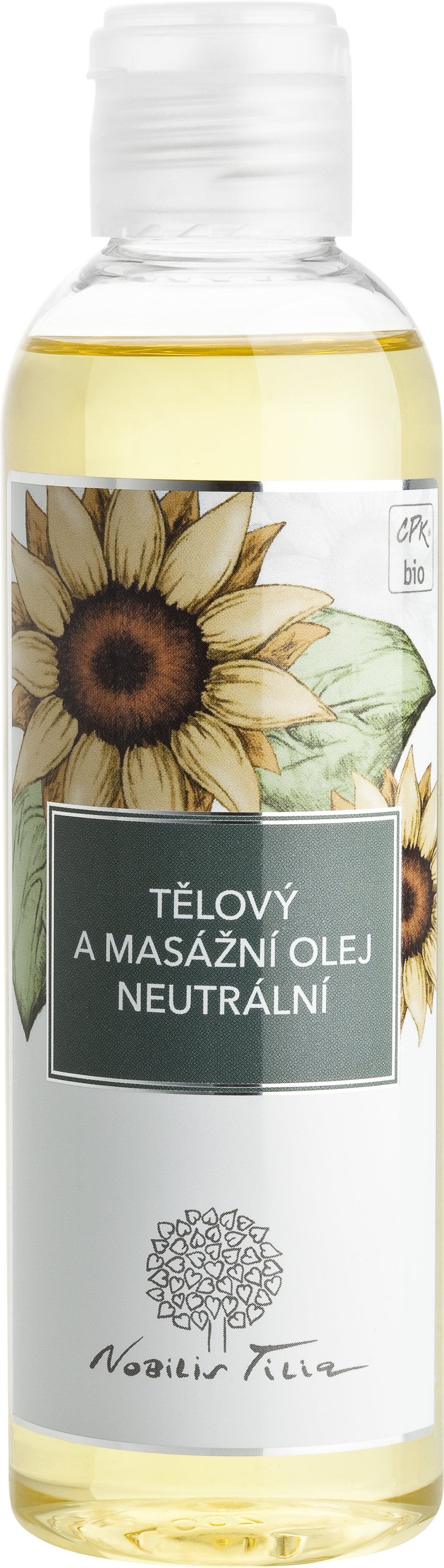 Tělový a masážní olej Neutrální 200ml Nobilis Tilia