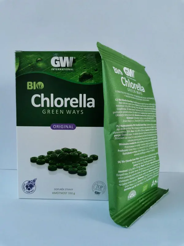 Chlorella Green Ways v tabletách 330g (1320 tablet) Bio GW